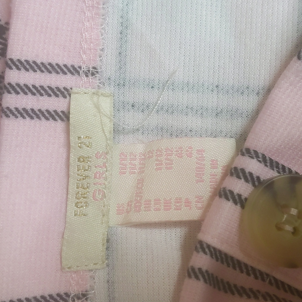 Forever 21 Girls Pink Plaid Skater Dress - Picture 3 of 5